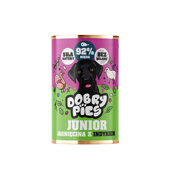 Mokra karma dla szczeniaka jagnięcina z indykiem 400g