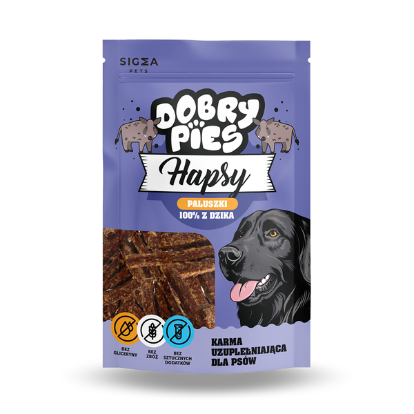 Hapsy Paluszki 100% z Dzika 100g