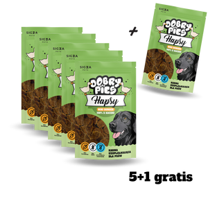 ZESTAW 5+1 Hapsy Mini Burger 100% z Kaczki 100g
