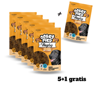 ZESTAW 5+1 Hapsy Mini Burger 100% z Koniny 100g