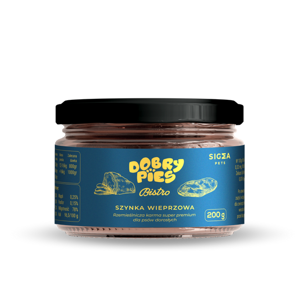 Mokra karma dla psa Bistro Premium Szynka wieprzowa 200 g