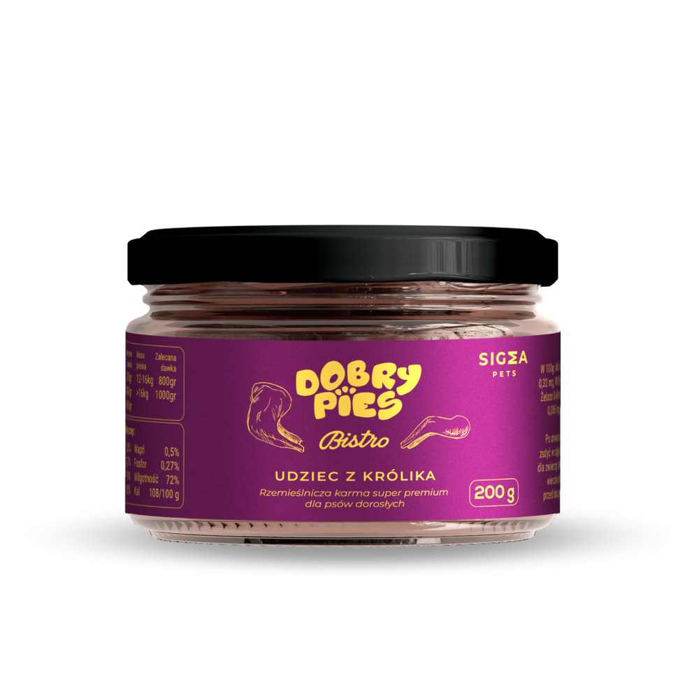 Mokra karma dla psa Bistro Premium Udziec z królika 200 g