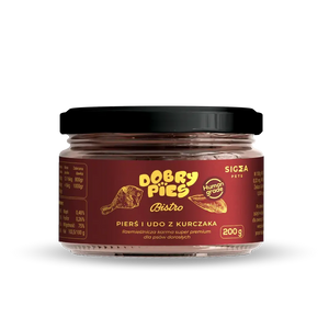 Mokra karma dla psa Bistro Premium Pierś i udo z kurczaka 200 g
