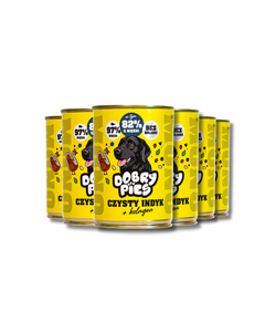 Zestaw mokrej karmy dla psa Indyk 400g | 6szt. 12szt. 18szt.