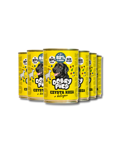 Zestaw mokrej karmy dla psa Koza 400g | 6szt. 12szt. 18szt.