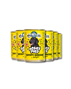 Zestaw mokrej karmy dla psa Kurczak 400g | 6szt. 12szt. 18szt.