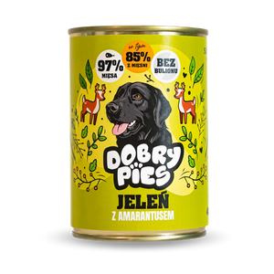 Mokra karma dla psa Jeleń z wieprzowiną i amarantusem 400g