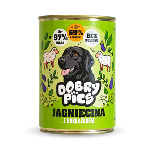 Mokra karma dla psa Jagnięcina i indyk z bakłażanem 400g