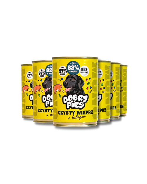 Zestaw mokrej karmy dla psa Wieprzowina 400g | 6szt. 12 szt. 18szt.