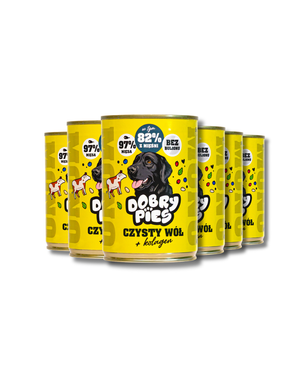 Zestaw mokrej karmy dla psa Wołowina 400g | 6szt. 12szt. 18szt.